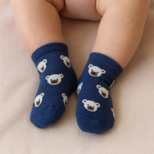 Βρεφικά καλτσάκια Socks blue bear 8843